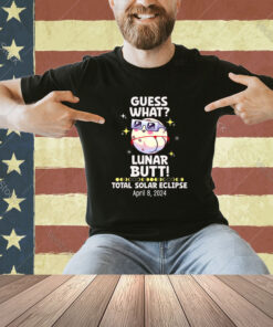 Guess What Lunar Butt Kawaii Eclipse Solar Glasses 2024 Fun T-Shirt