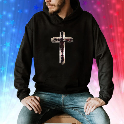 Jesus Cross Razorblade Hoodie Shirt