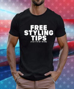 Joeyy wearing free styling tips T-Shirt
