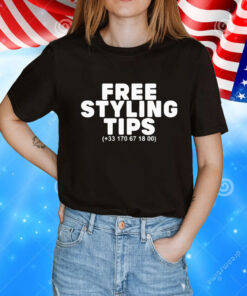 Joeyy wearing free styling tips T-Shirt