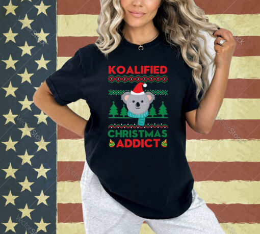 Koalified Christmas Addict Koala Christmas T-Shirt