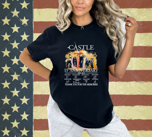 Official Castle 15th Anniversary 2009-2014 Thank You For The Memories T-Shirt