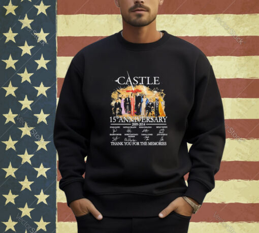 Official Castle 15th Anniversary 2009-2014 Thank You For The Memories T-Shirt