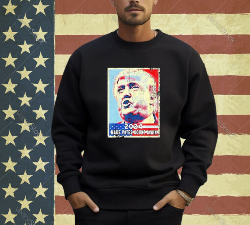 Official Donald Trump And America Flag Make Votes Count Again Trump T-shirt