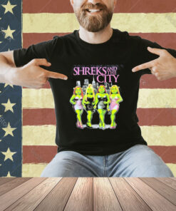 Official Four Shrek’s Lady Shrek’s And The City T-shirt