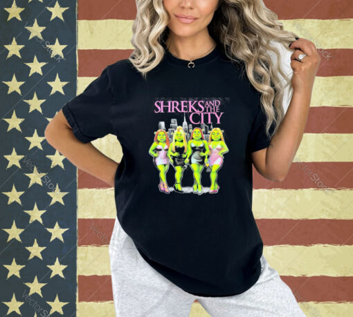 Official Four Shrek’s Lady Shrek’s And The City T-shirt