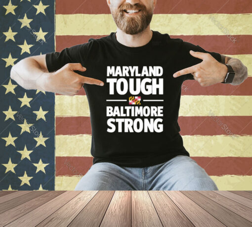 Official Gov. Wes Moore Maryland Tough Baltimore Strong T-Shirt