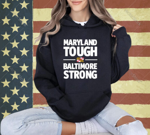 Official Gov. Wes Moore Maryland Tough Baltimore Strong T-Shirt