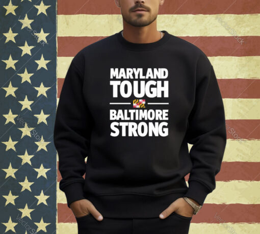 Official Gov. Wes Moore Maryland Tough Baltimore Strong T-Shirt