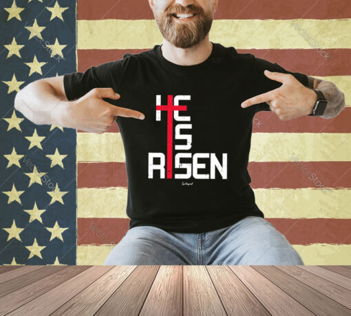 Official He Is Risen Cross 2024 T-shirt