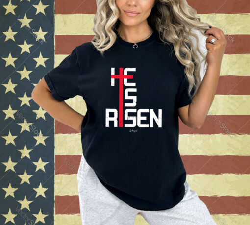 Official He Is Risen Cross 2024 T-shirt