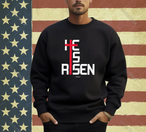 Official He Is Risen Cross 2024 T-shirt