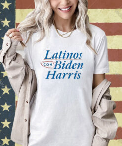 Official Joebiden Latinos Con Biden Harris T-Shirt