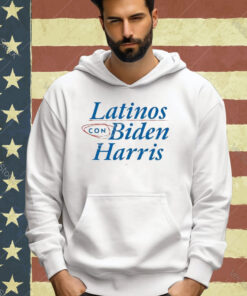 Official Joebiden Latinos Con Biden Harris T-Shirt