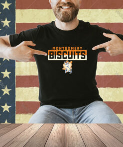 Official Montgomery Biscuits Adult Downset T-shirt