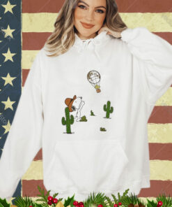 Official Peanuts Snoopy & Woodstock Western Portrait Women’s T-shirt