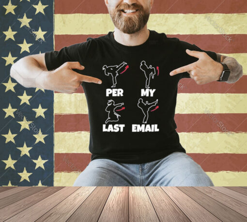 Official Per My Last Email Kungfu T-shirt