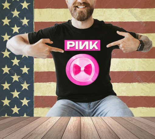 Official Pink Coins Bow T-shirt