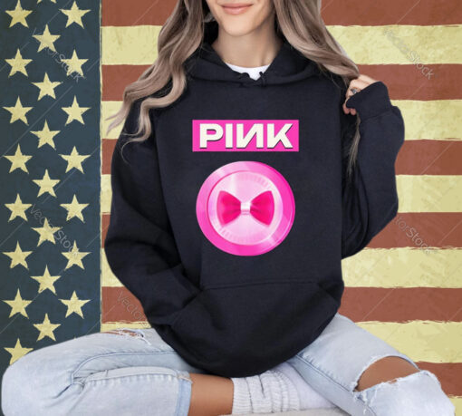 Official Pink Coins Bow T-shirt