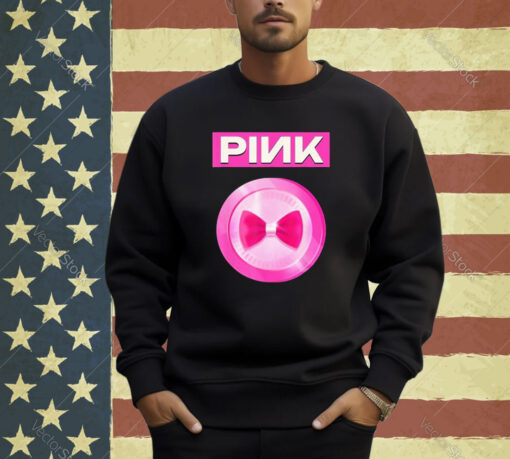 Official Pink Coins Bow T-shirt