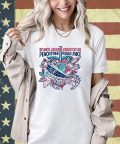 Official The Atlanta Journal Constitution Peachtree Road Race July 4 2024 T-shirt