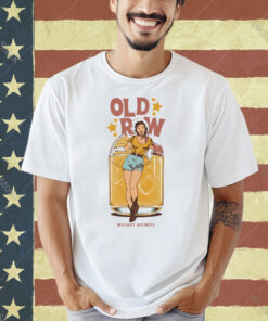 Official Whiskey Business Old Row Girl And Goblet T-shirt
