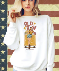 Official Whiskey Business Old Row Girl And Goblet T-shirt