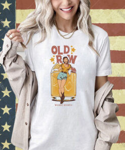 Official Whiskey Business Old Row Girl And Goblet T-shirt