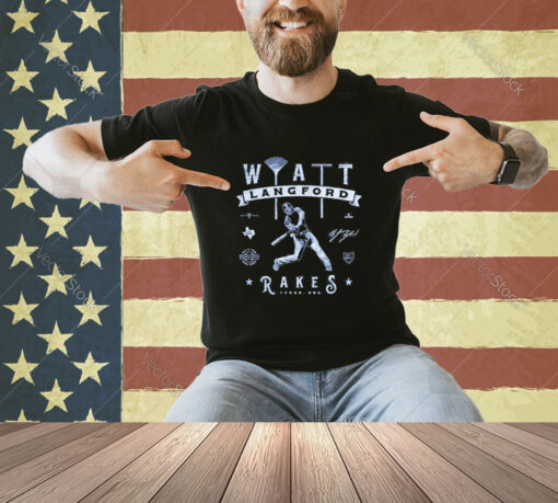 Official Wyatt Langford Rakes T-Shirt