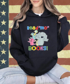 Read Mo Book Cute School Teacher Librarian Elephant Pigeon T-Shirt