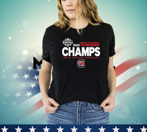 South Carolina Gamecocks 2024 SEC Women’s Basketball Conference Tournament Champions Shirt