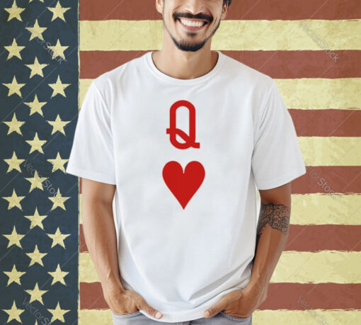 Valentine’s Day Gift Queen Heart Art Design Print Casual Sweat T-shirt