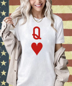 Valentine’s Day Gift Queen Heart Art Design Print Casual Sweat T-shirt