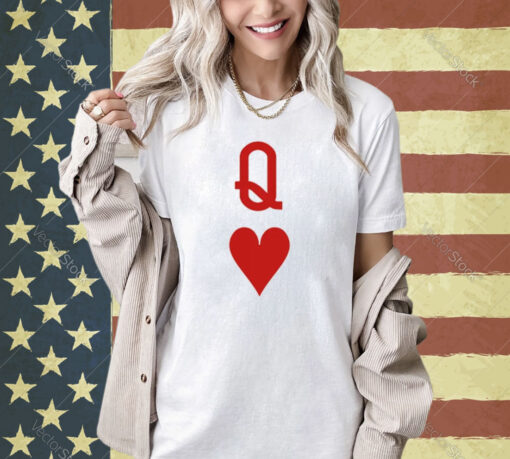 Valentine’s Day Gift Queen Heart Art Design Print Casual Sweat T-shirt