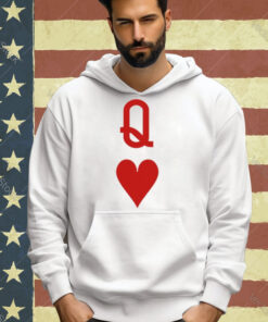 Valentine’s Day Gift Queen Heart Art Design Print Casual Sweat T-shirt