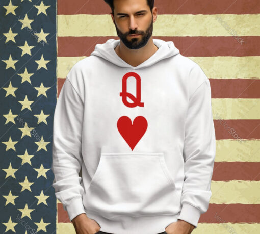 Valentine’s Day Gift Queen Heart Art Design Print Casual Sweat T-shirt