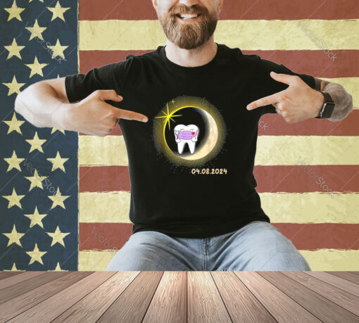 dentist Total Solar Eclipse 2024 teeth Dental Solar Eclipse T-Shirt