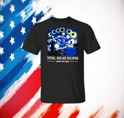 Snoopy and Woodstock Total Solar Eclipse 2024 Shirt