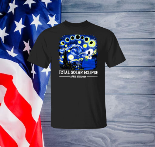 Snoopy and Woodstock Total Solar Eclipse 2024 Shirt
