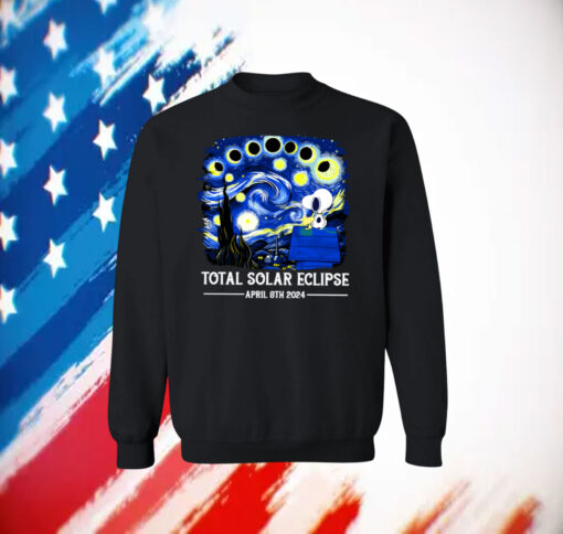 Snoopy and Woodstock Total Solar Eclipse 2024 Shirt