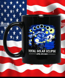 Snoopy and Woodstock Total Solar Eclipse 2024 Mug