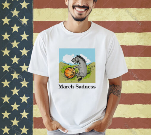 Donkey march sadness basketball T-shirt