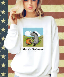 Donkey march sadness basketball T-shirt