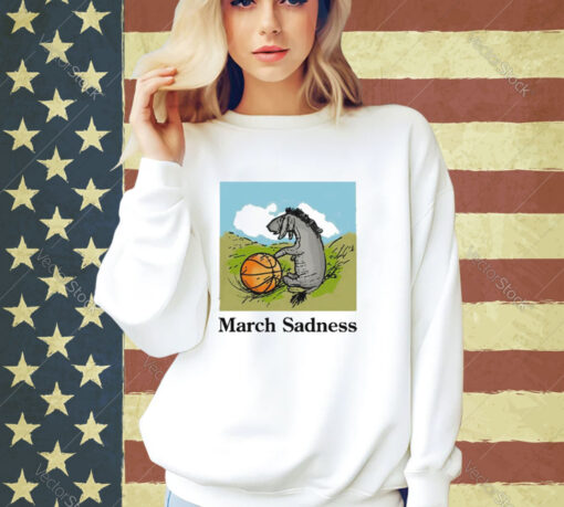 Donkey march sadness basketball T-shirt