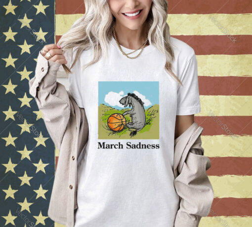 Donkey march sadness basketball T-shirt