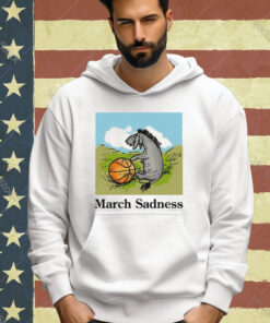 Donkey march sadness basketball T-shirt