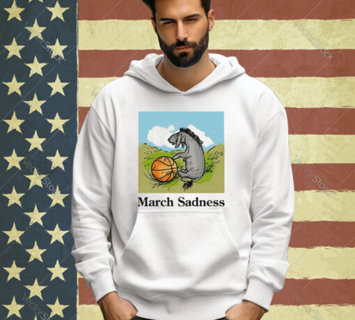 Donkey march sadness basketball T-shirt