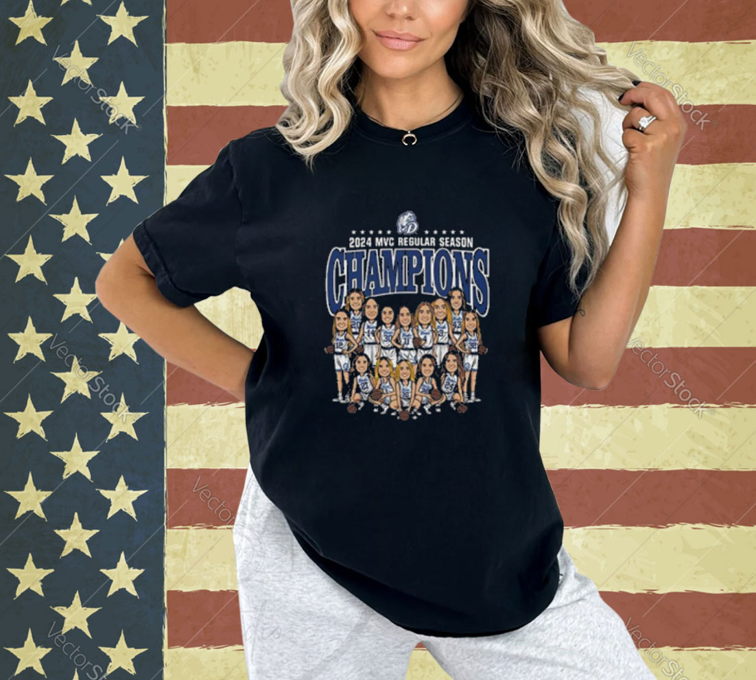 Drake Bulldogs 2024 MVC Regular Season Champions T-Shirt