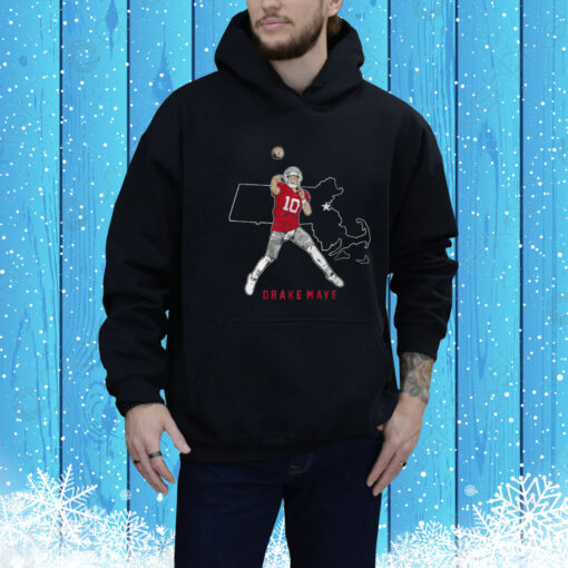 Drake Maye: State Star Hoodie Shirt