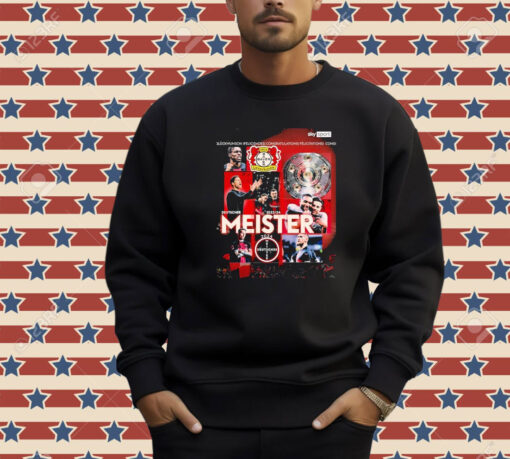 Historisch Leverkusen Wird Erstmals In Der Vereinsgeschichte Deutscher Meister T-shirt